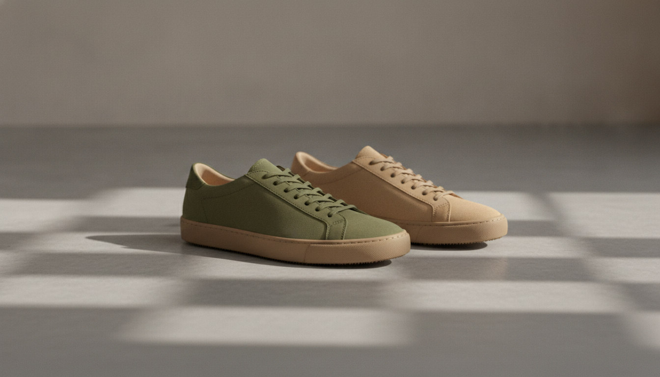 Puma Speedcat OG en daim posée sur béton, semelle plate racing, éclairage studio éditorial