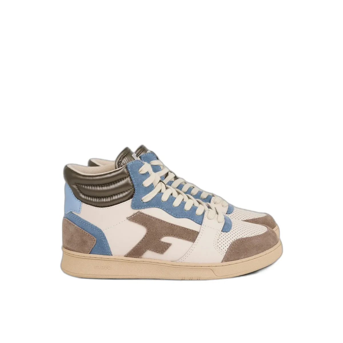 Faguo Baskets en cuir femme Faguo Hazel Mid