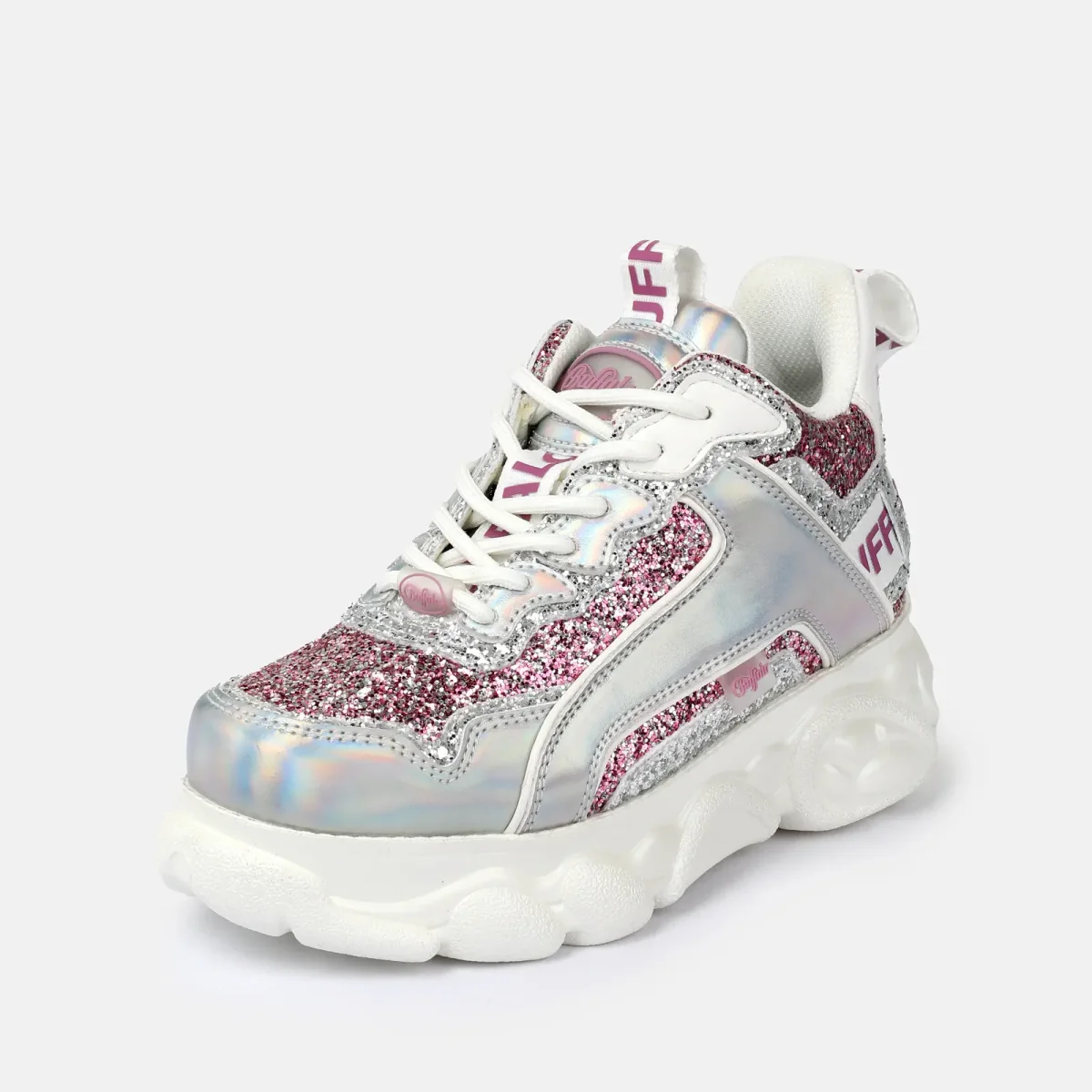 Buffalo Baskets vegan nappa/glitter femme Buffalo Cld Chai