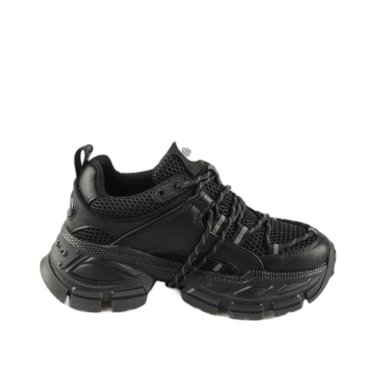 Buffalo Baskets en vegan nappa et mesh femme Buffalo Saturn Lace