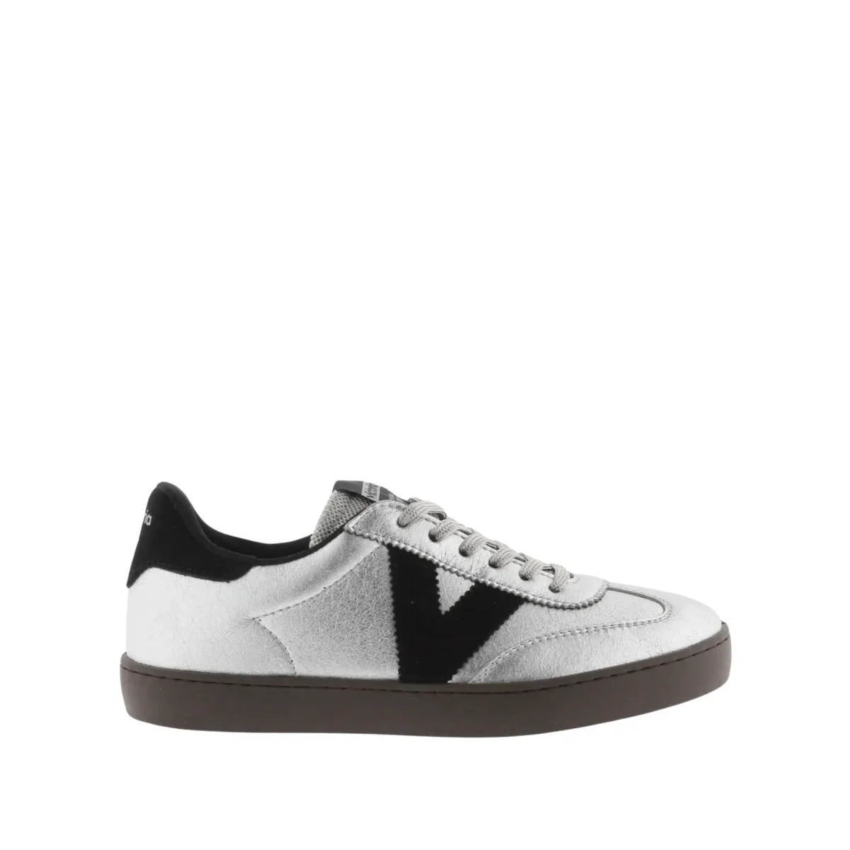 Victoria Baskets en cuir métallisé et cuir fendu femme Victoria Berlín Ciclista