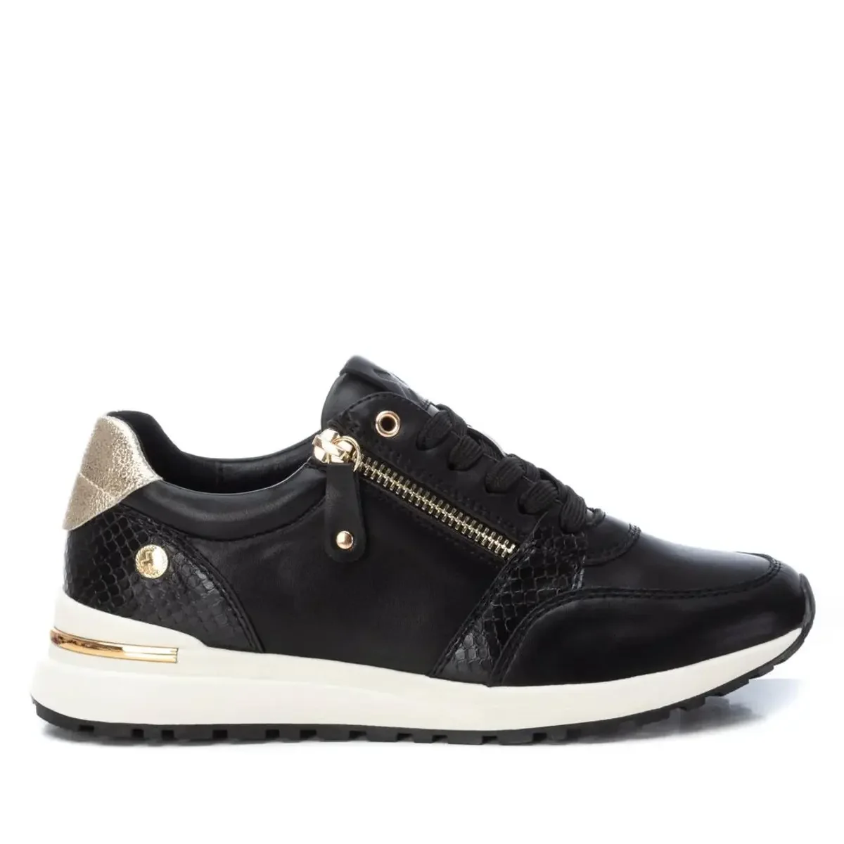 XTI Baskets lacets et zip latéral femme Xti