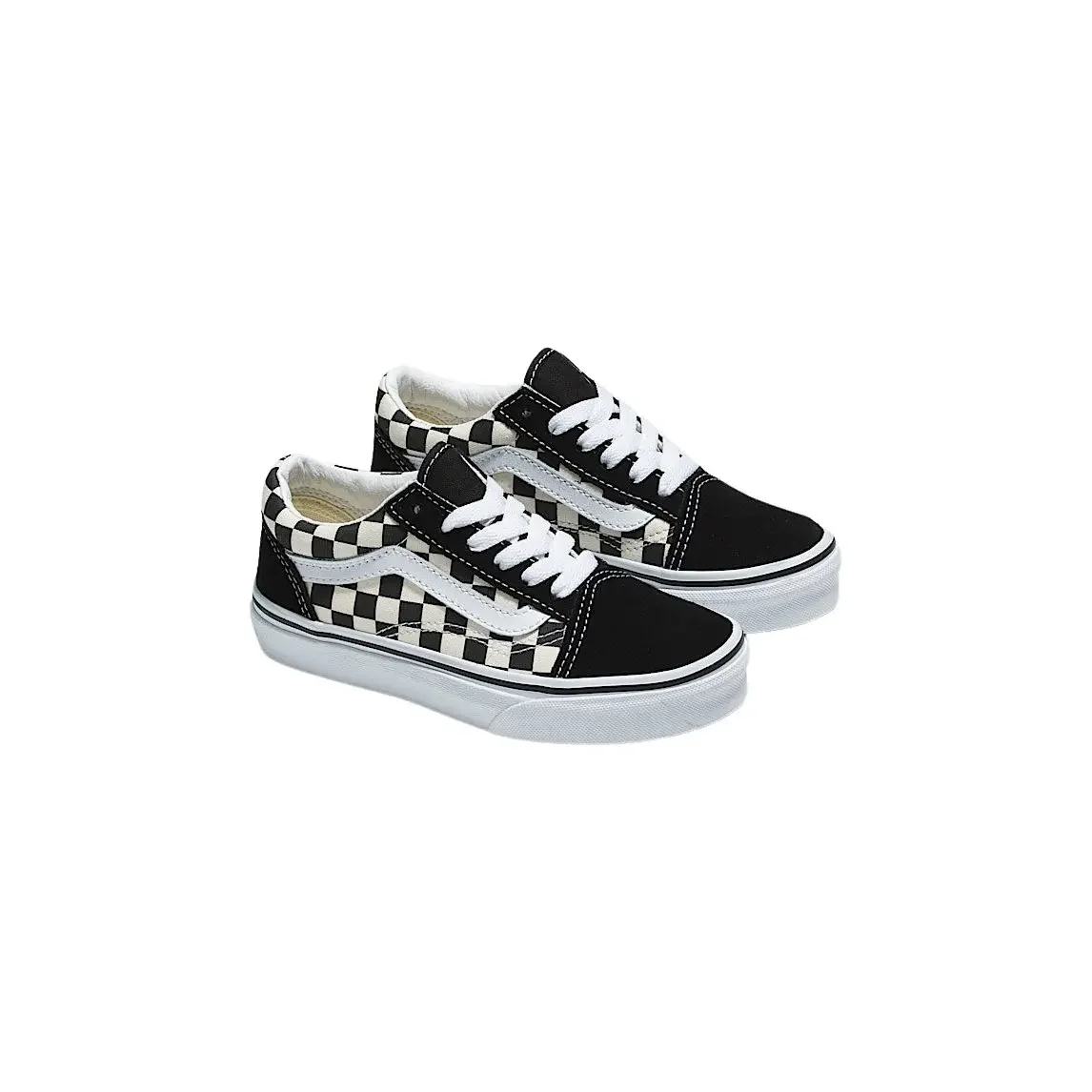 Vans Baskets toile et cuir bébé Vans Old Skool